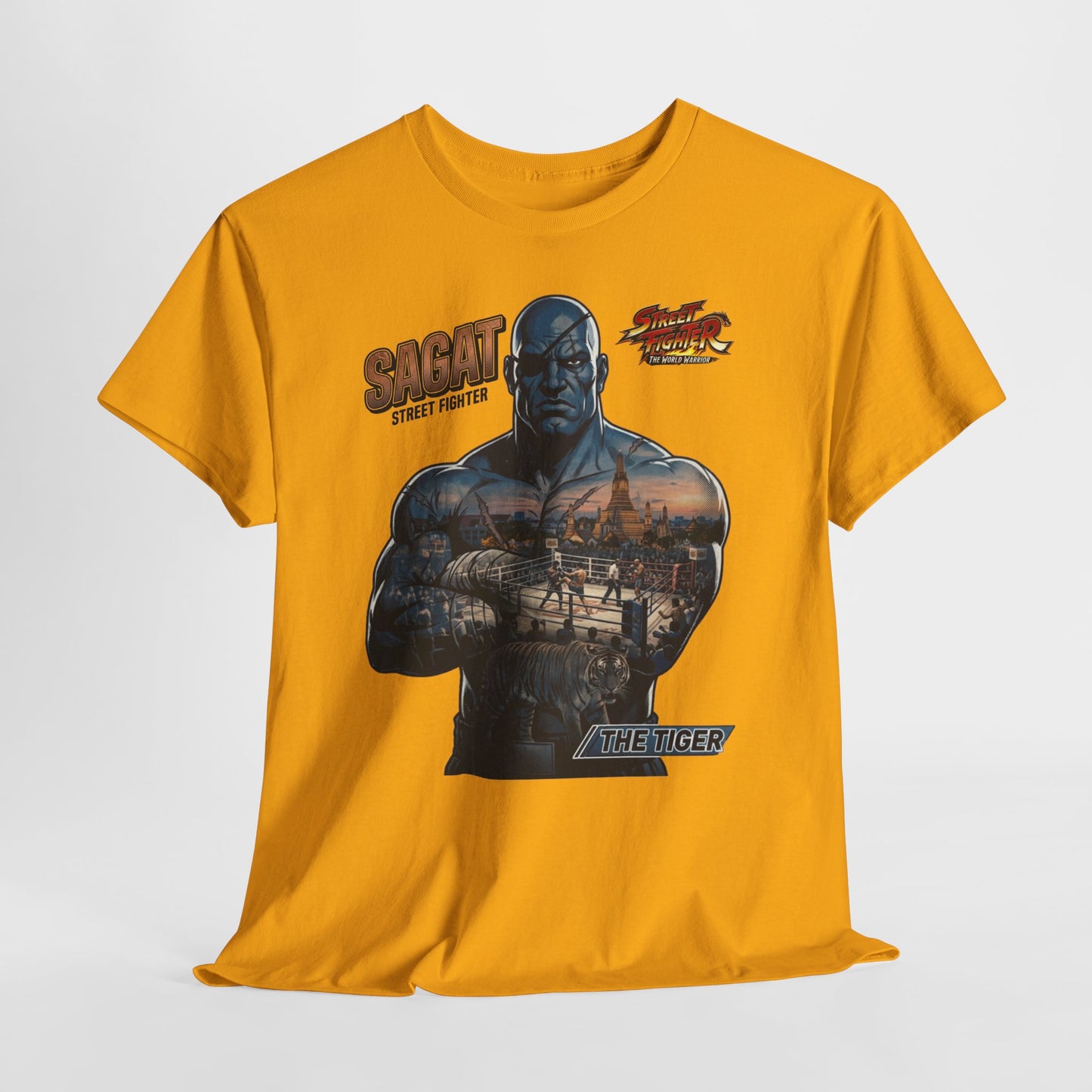 Sagat Street Fighter Graphic Tee – Vintage Fighter Poster T-Shirt