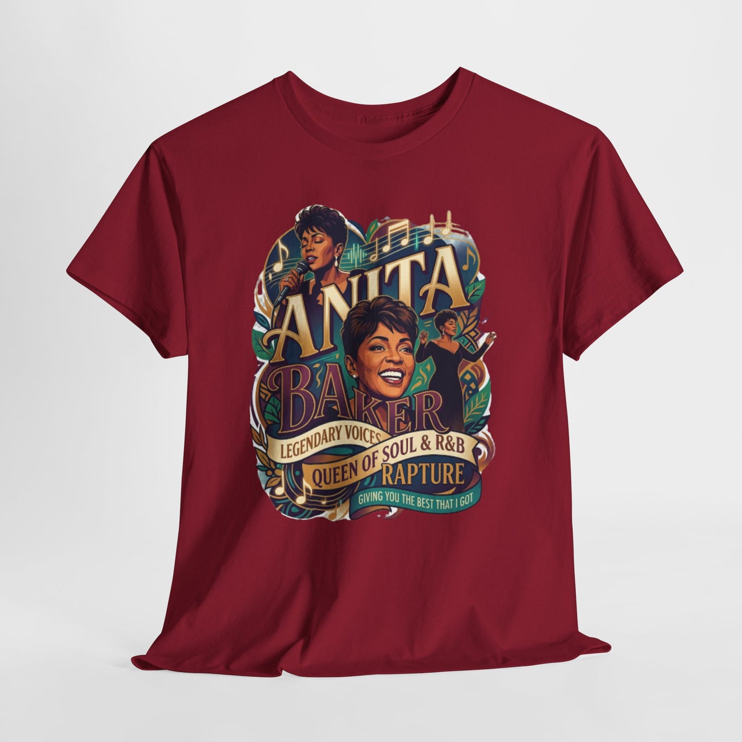 Anita Baker Tribute T-Shirt — Queen of Soul & R&B Vintage Portrait Tee