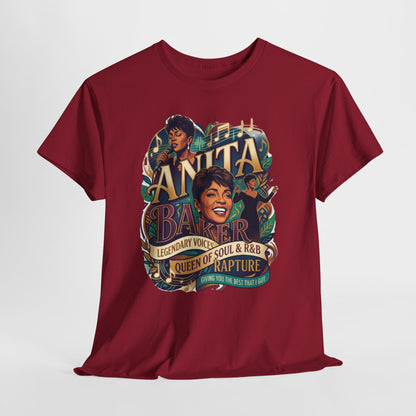 Anita Baker Tribute T-Shirt — Queen of Soul & R&B Vintage Portrait Tee