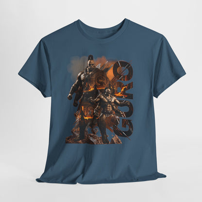 Goro Warrior Graphic Tee — Fantasy Samurai & Skull Design