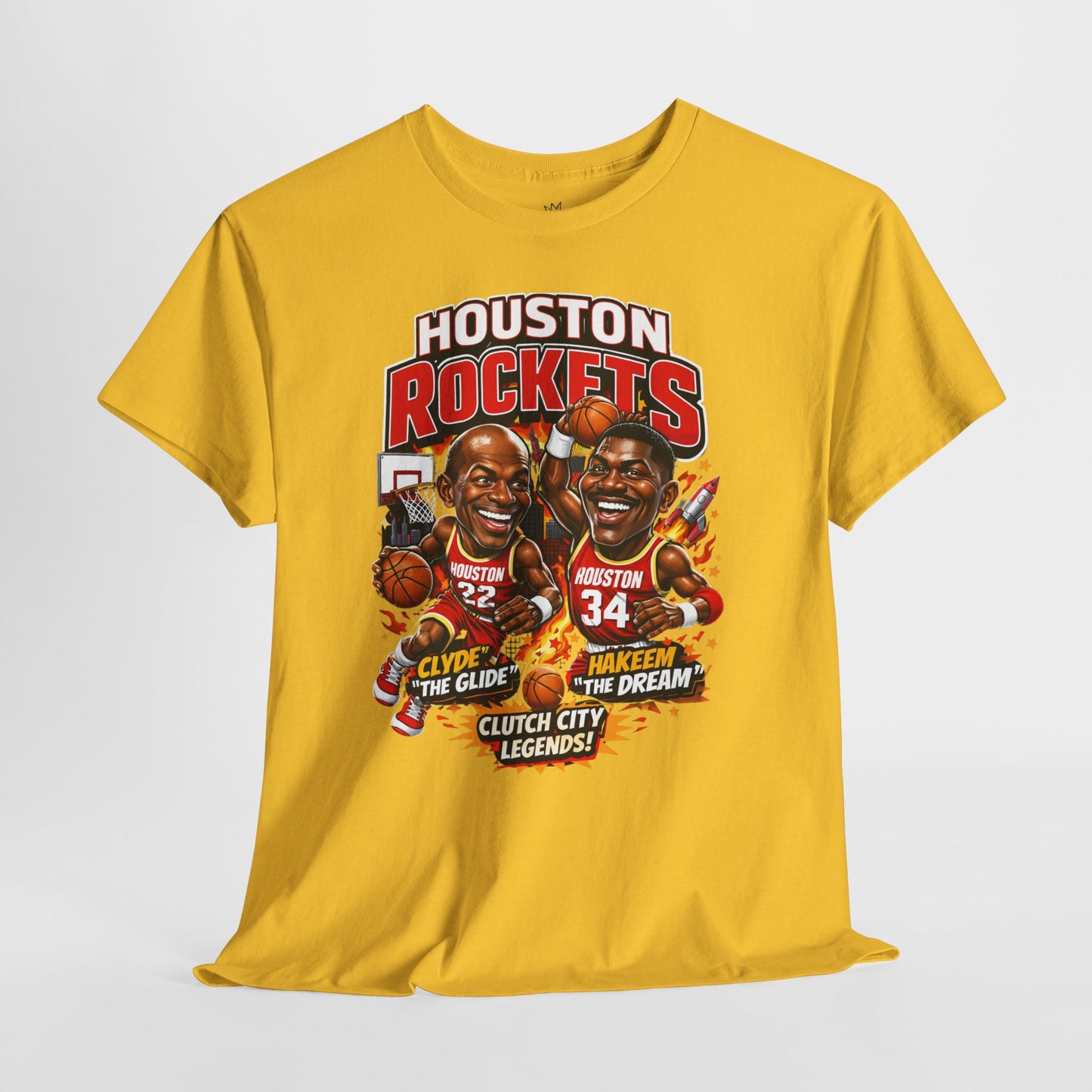 Houston Rockets 'The Glide and The Dream'| Vintage Sports Shirt, Basketball Gift, Retro Sports Tee, Casual Wear, Fan Apparel