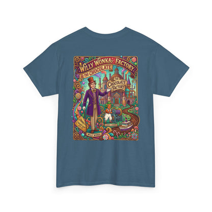 Willy Wonka Factory Graphic Tee — Vintage Chocolate Factory Illustration