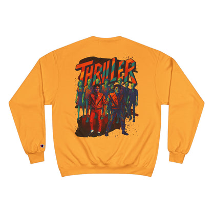 MJ Thriller Graphic Sweatshirt — Retro Zombie Dance Crew Back Print