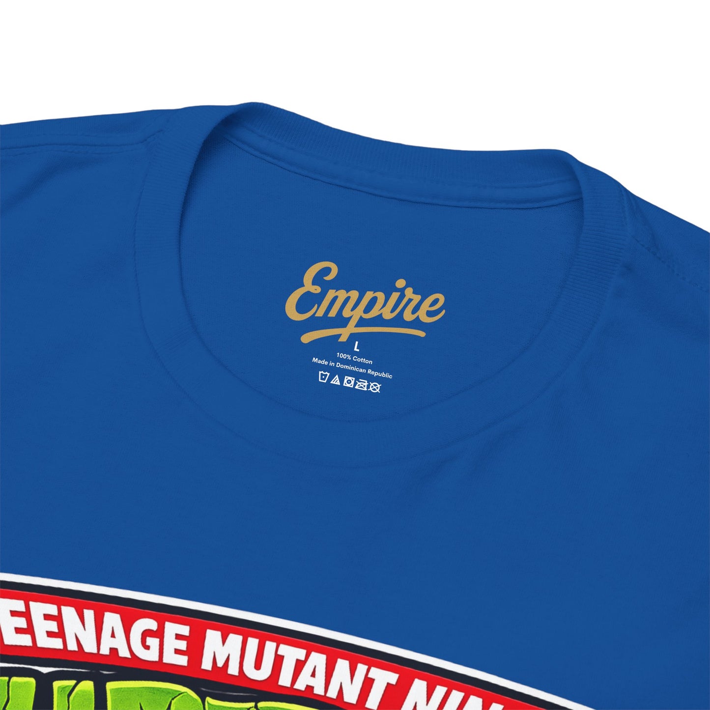 Teenage Mutant Ninja Turtles Graphic Tee — Retro TMNT Logo & Group Back Print