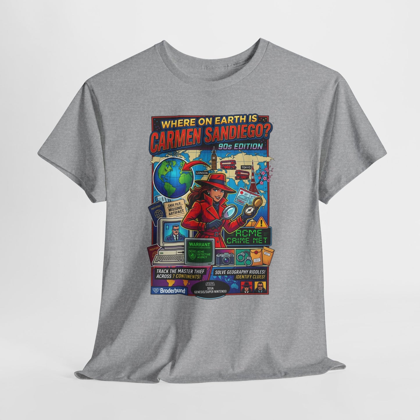 Carmen Sandiego Retro Game Poster T-Shirt