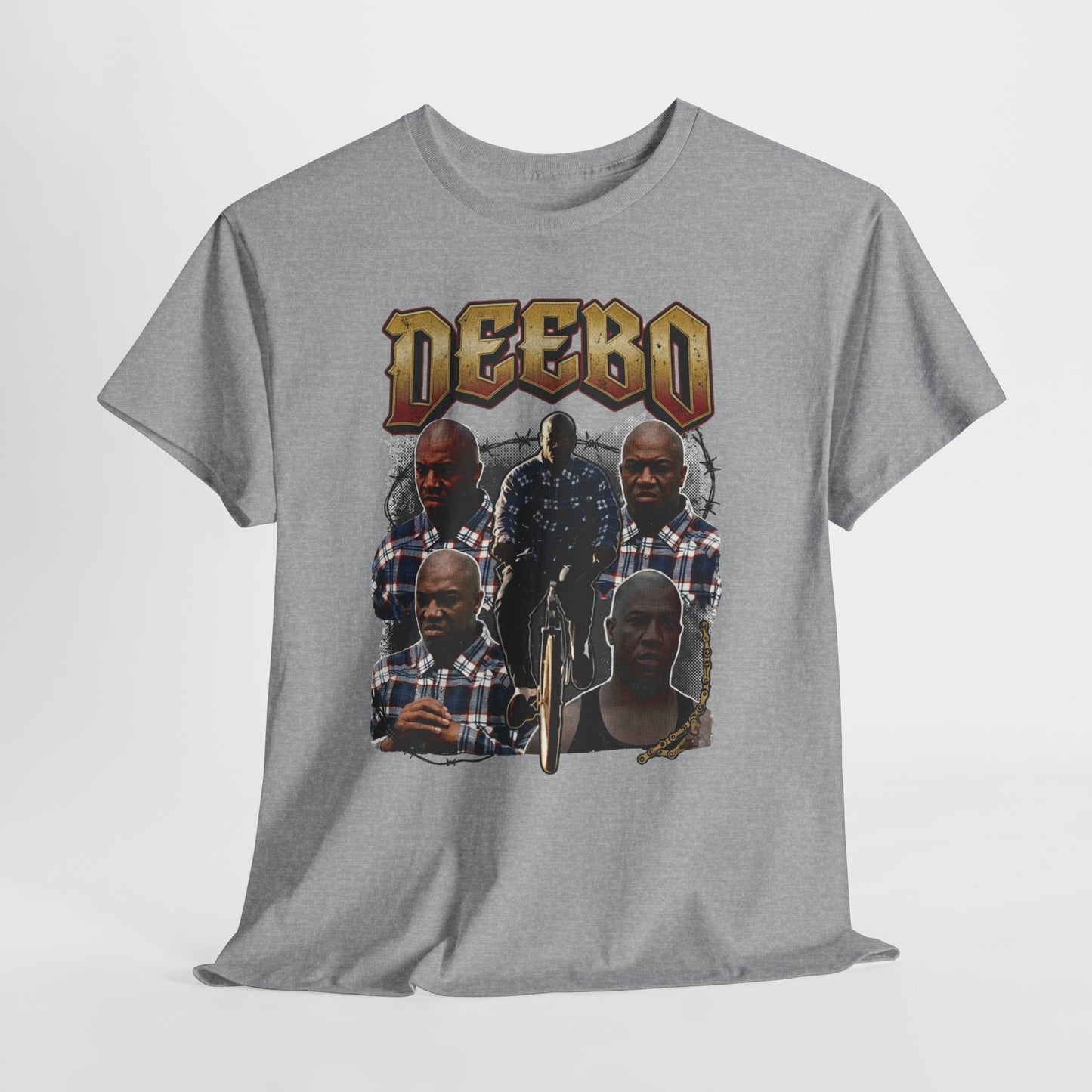 Deebo Graphic Tee — Vintage Style Movie Character Collage