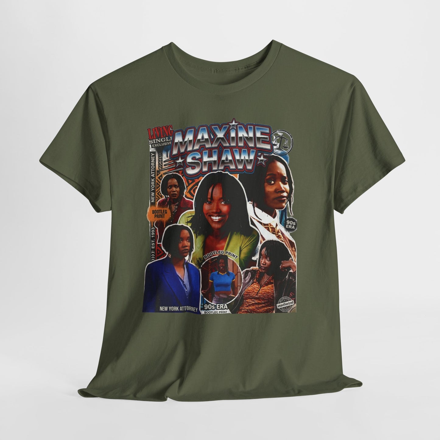 Maxine Shaw Retro Collage T‑Shirt — Vintage 90s TV Sitcom Graphic Tee