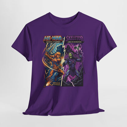 He-Man vs. Skeletor Comic Art T-Shirt