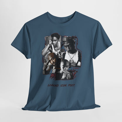"Legend. Icon. Poet." Collage T-Shirt