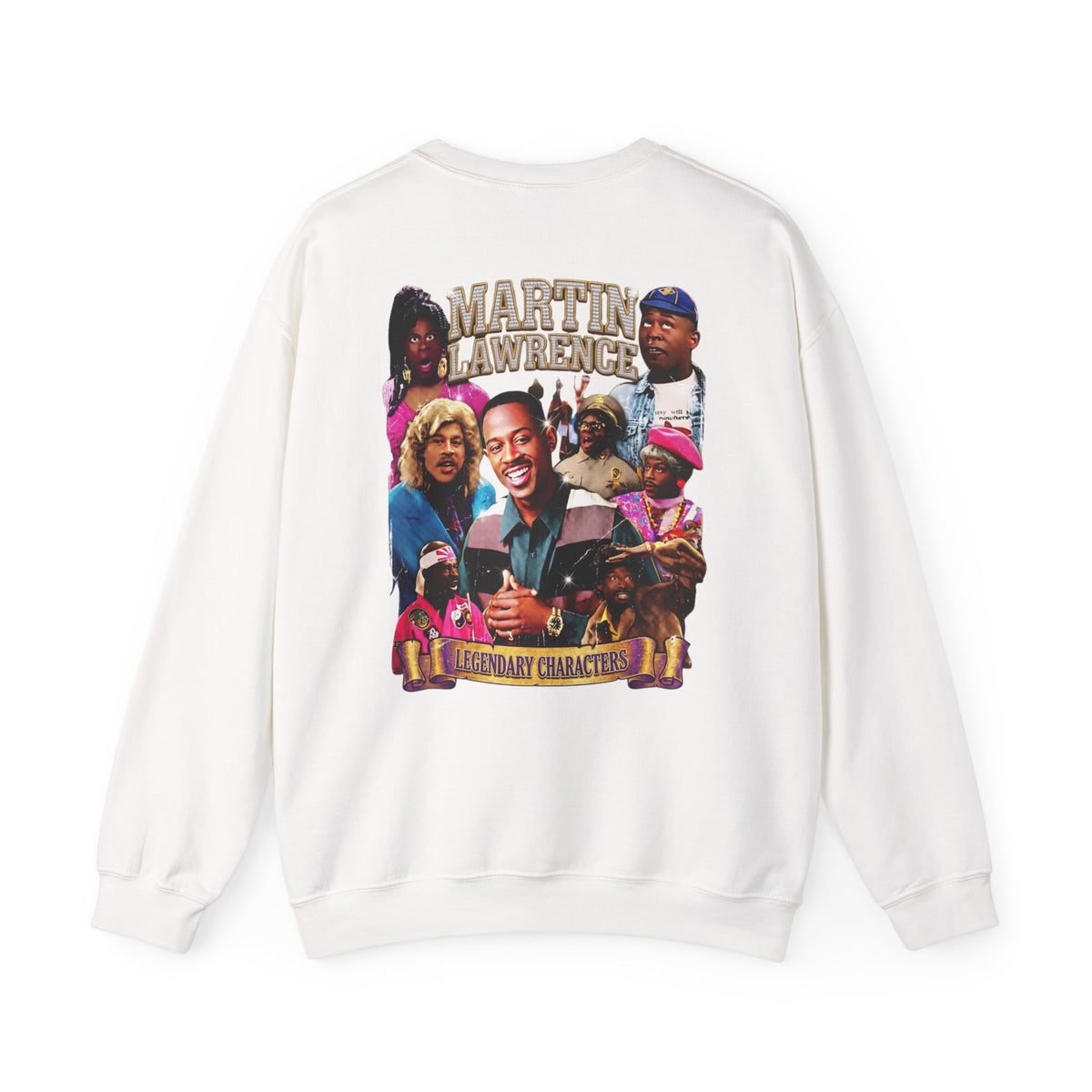 Martin Crewneck Sweatshirt — 'Legendary Characters' Retro TV Cast Graphic