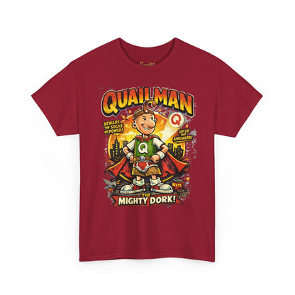 Quailman Mighty Dork T-Shirt — Retro Cartoon Graphic Tee