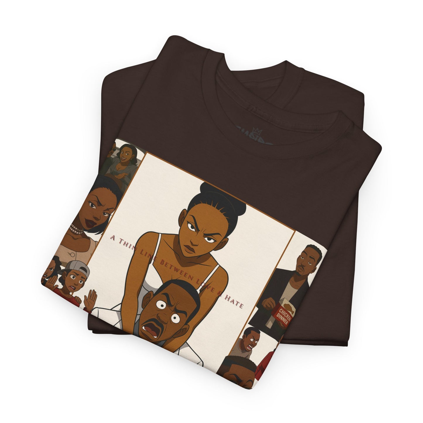 "A Thin Line" Unisex Heavy Cotton Tee - Artistic Tribute Design