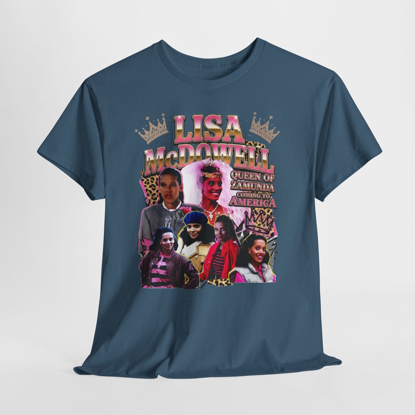 Lisa McDowell ‘90s Nostalgia Collage Tee — Coming To America Graphic Shirt