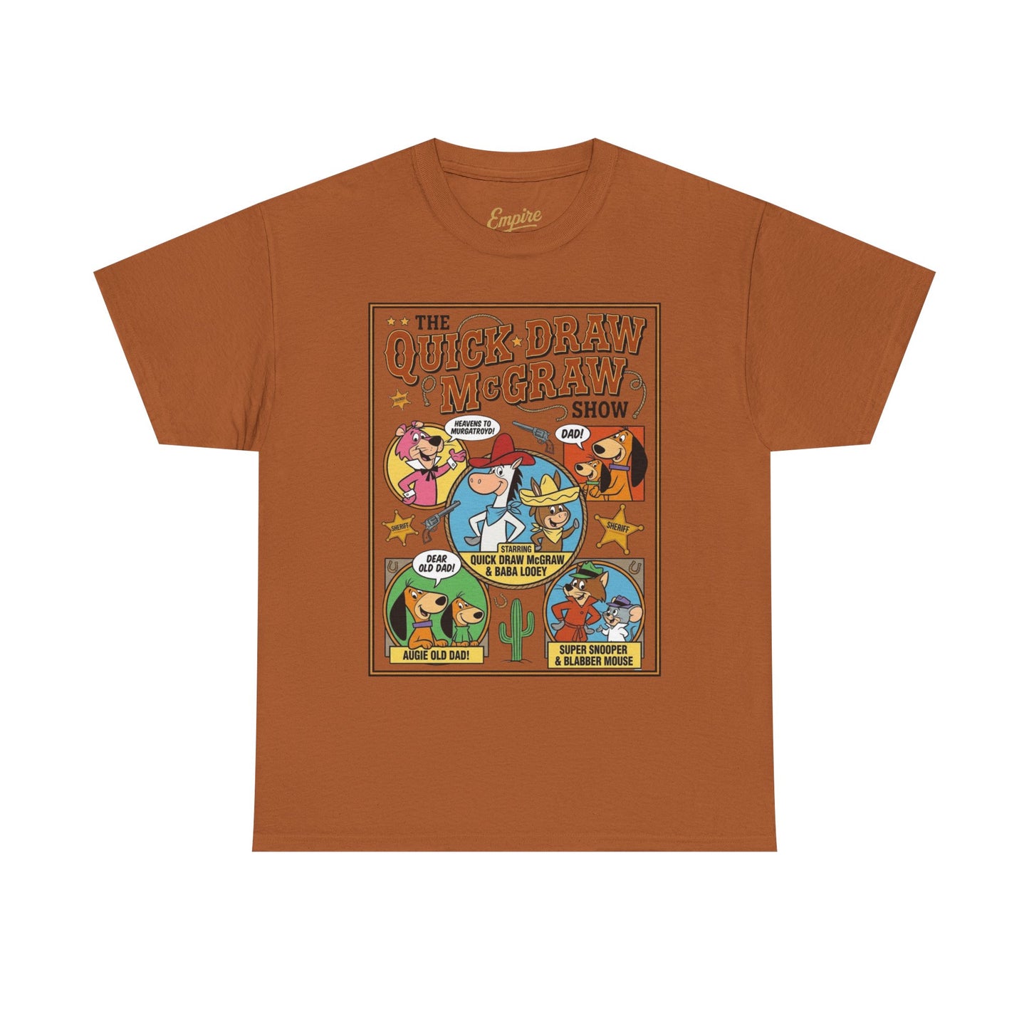 Quick Draw McGraw Retro Cartoon T‑Shirt