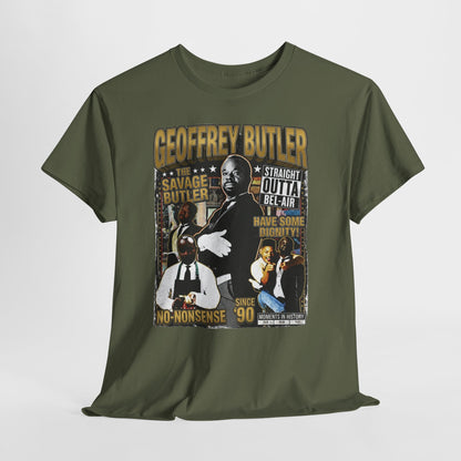 Geoffrey Butler Graphic Tee — "Savage Butler" Vintage Sitcom Tribute T-Shirt
