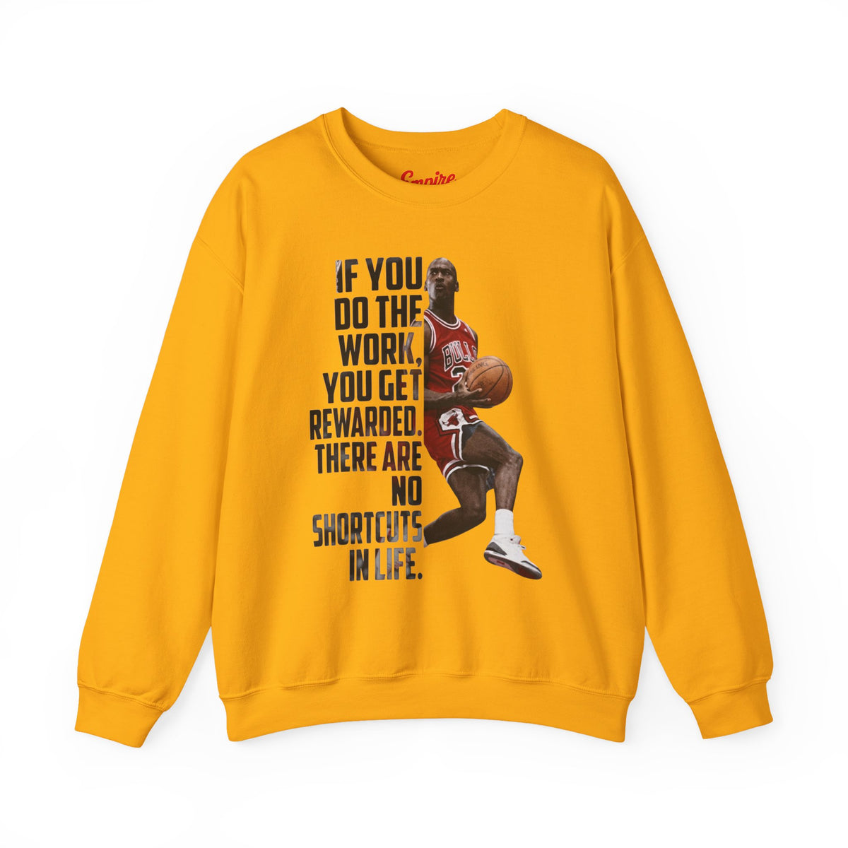 Motivational Basketball Quote Crewneck Sweatshirt