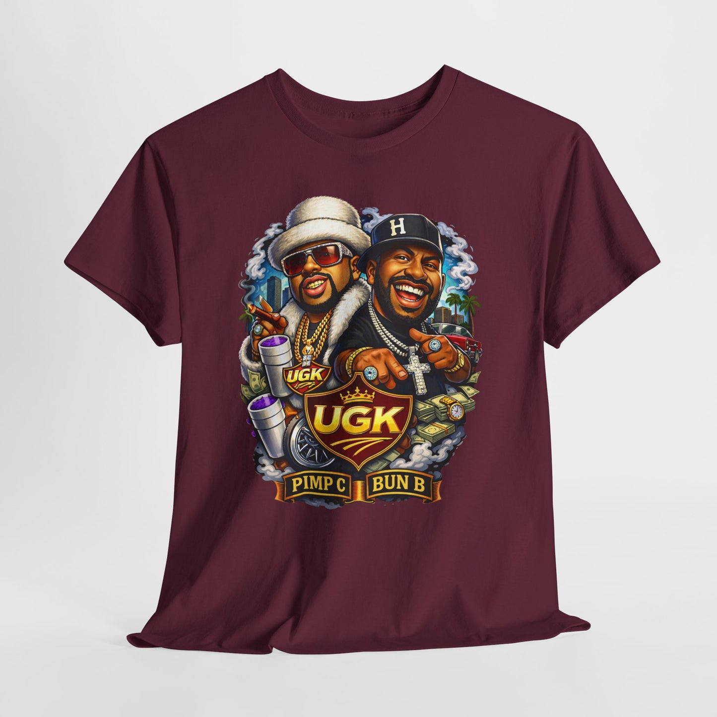UGK Pimp & Bun B Graphic T-Shirt — Retro Hip Hop Tribute Tee