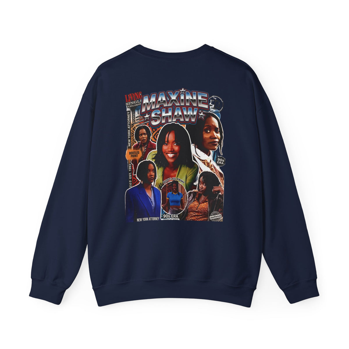 Maxine Shaw 'LIVING Single' Retro TV Sitcom Graphic Crewneck Sweatshirt