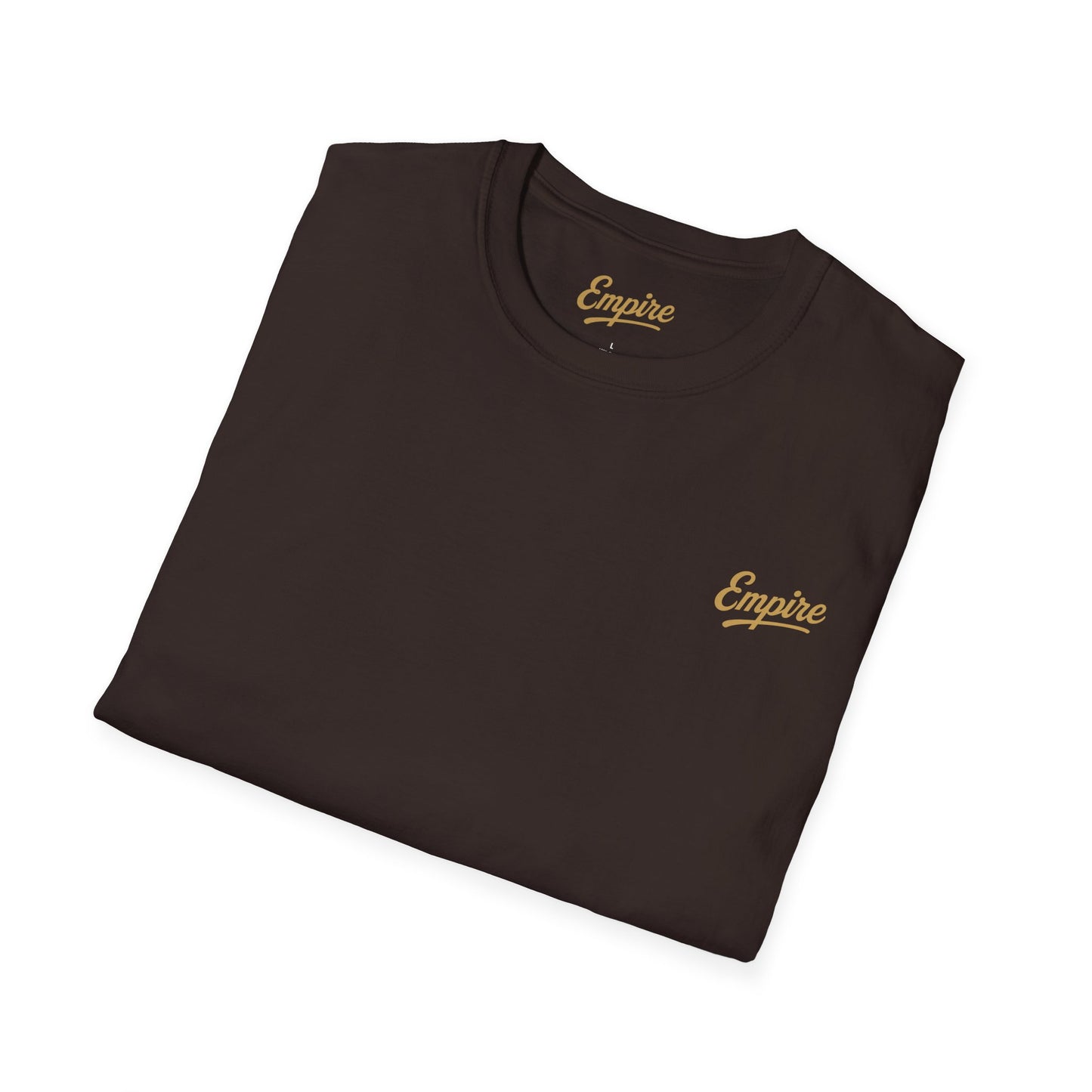 Softstyle Gold 'Empire' Logo T-Shirt