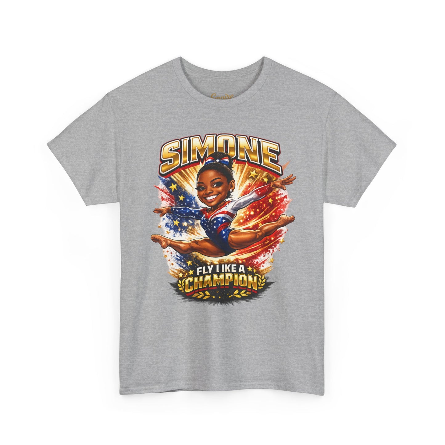 Simone Champion Gymnastics T-Shirt — "Fly Like a Champion" Tribute Tee