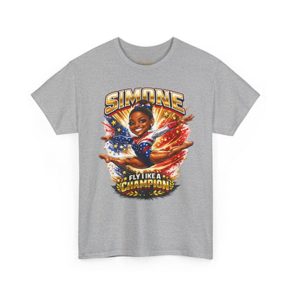 Simone Champion Gymnastics T-Shirt — "Fly Like a Champion" Tribute Tee