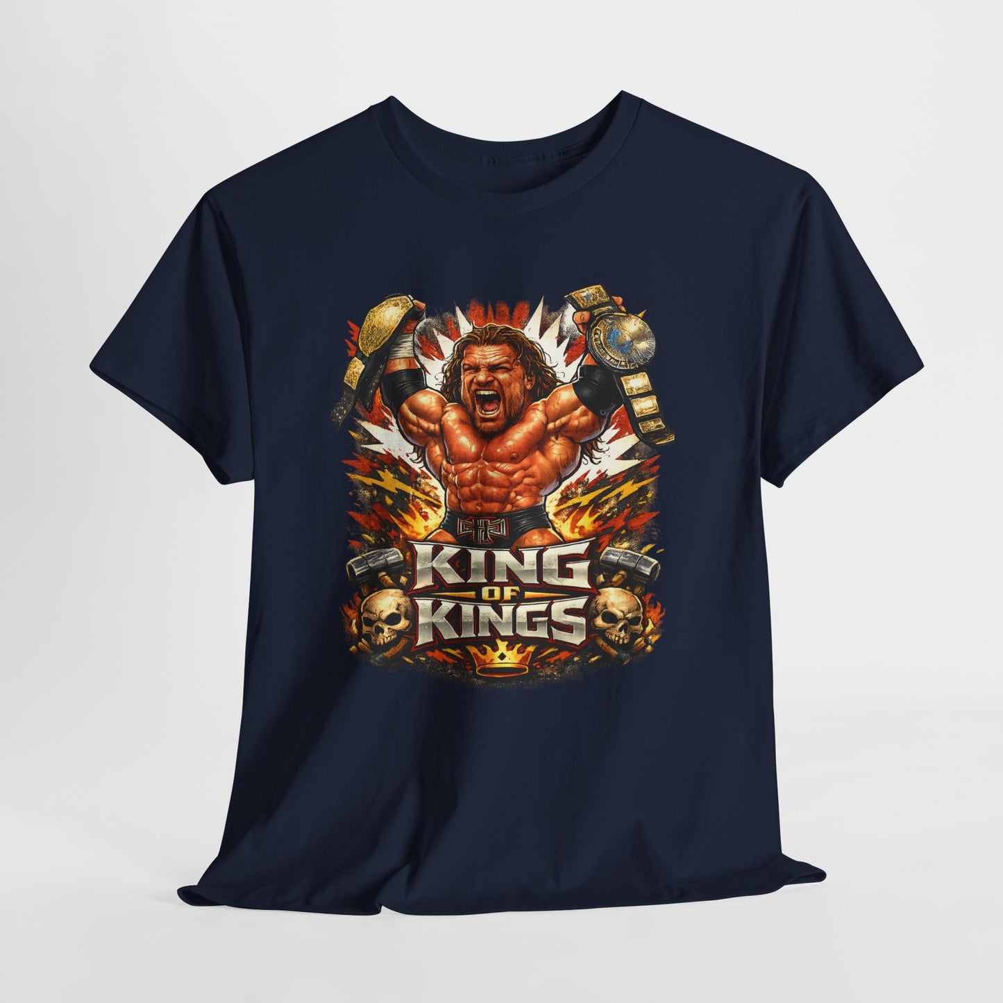 King of Kings Tee - Retro Wrestling Champion Graphic T-Shirt
