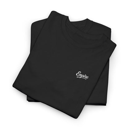 Signature Embroidered Empire White Chest Logo T-Shirt