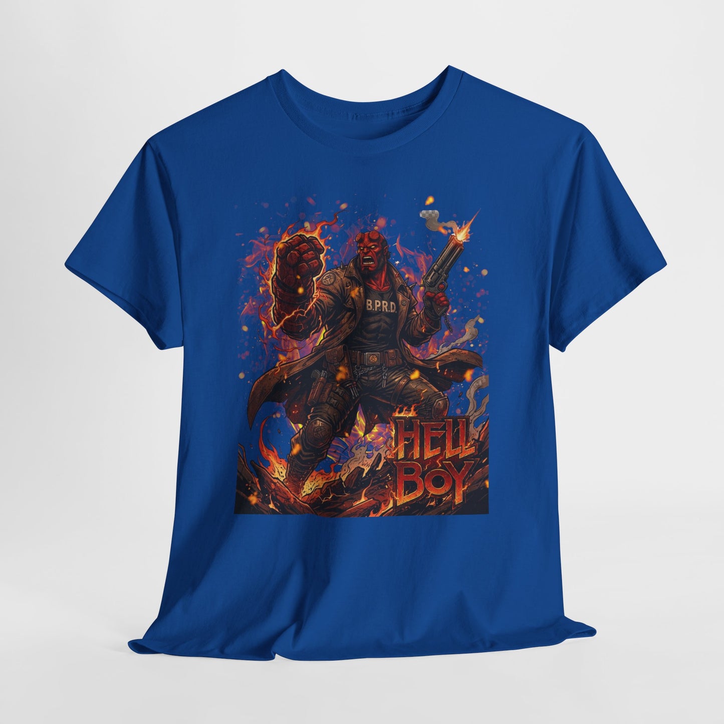Hellboy Graphic Tee — Vintage Comic Illustration T-Shirt