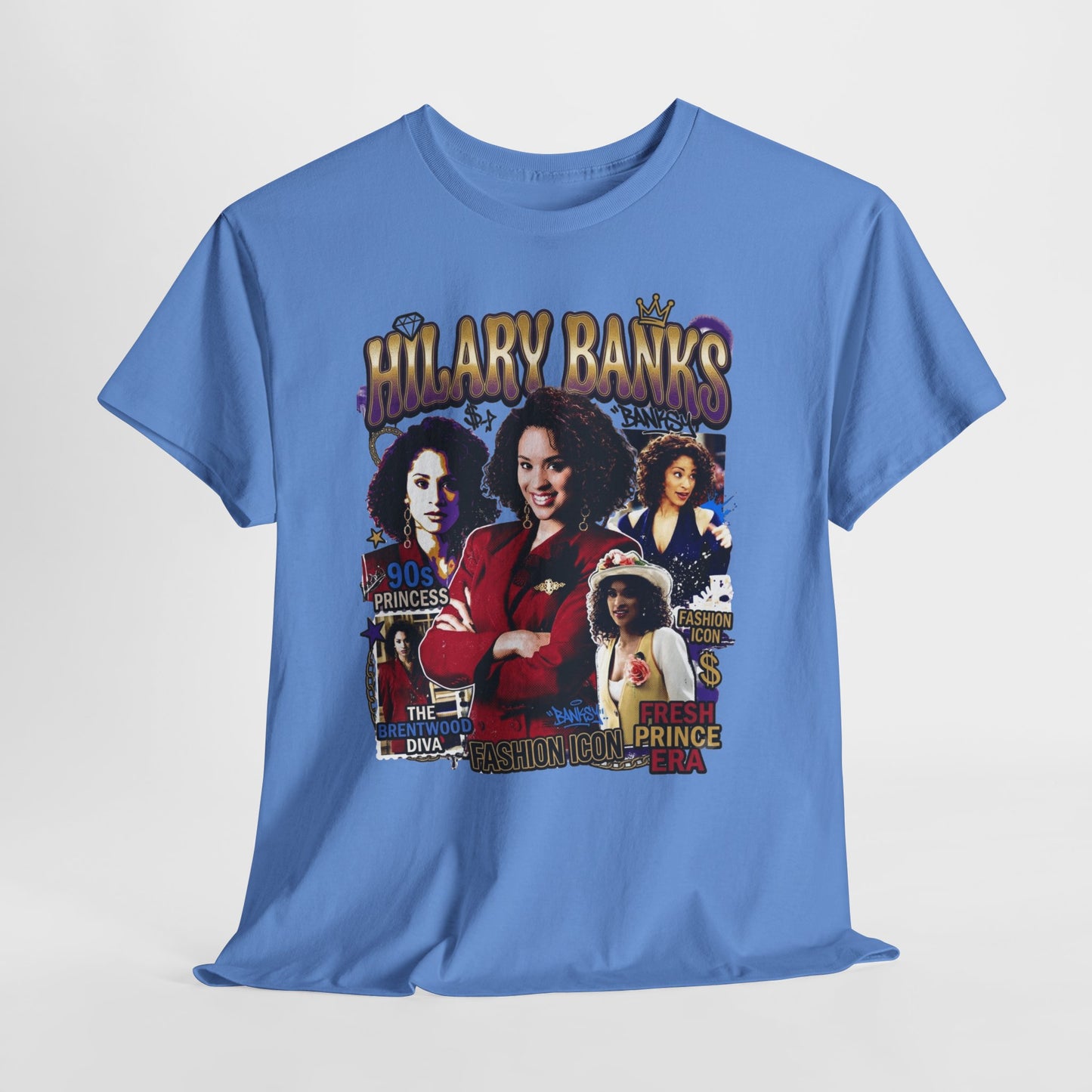 Hilary Banks Collage Tee — Fresh Prince Retro Graphic T‑Shirt