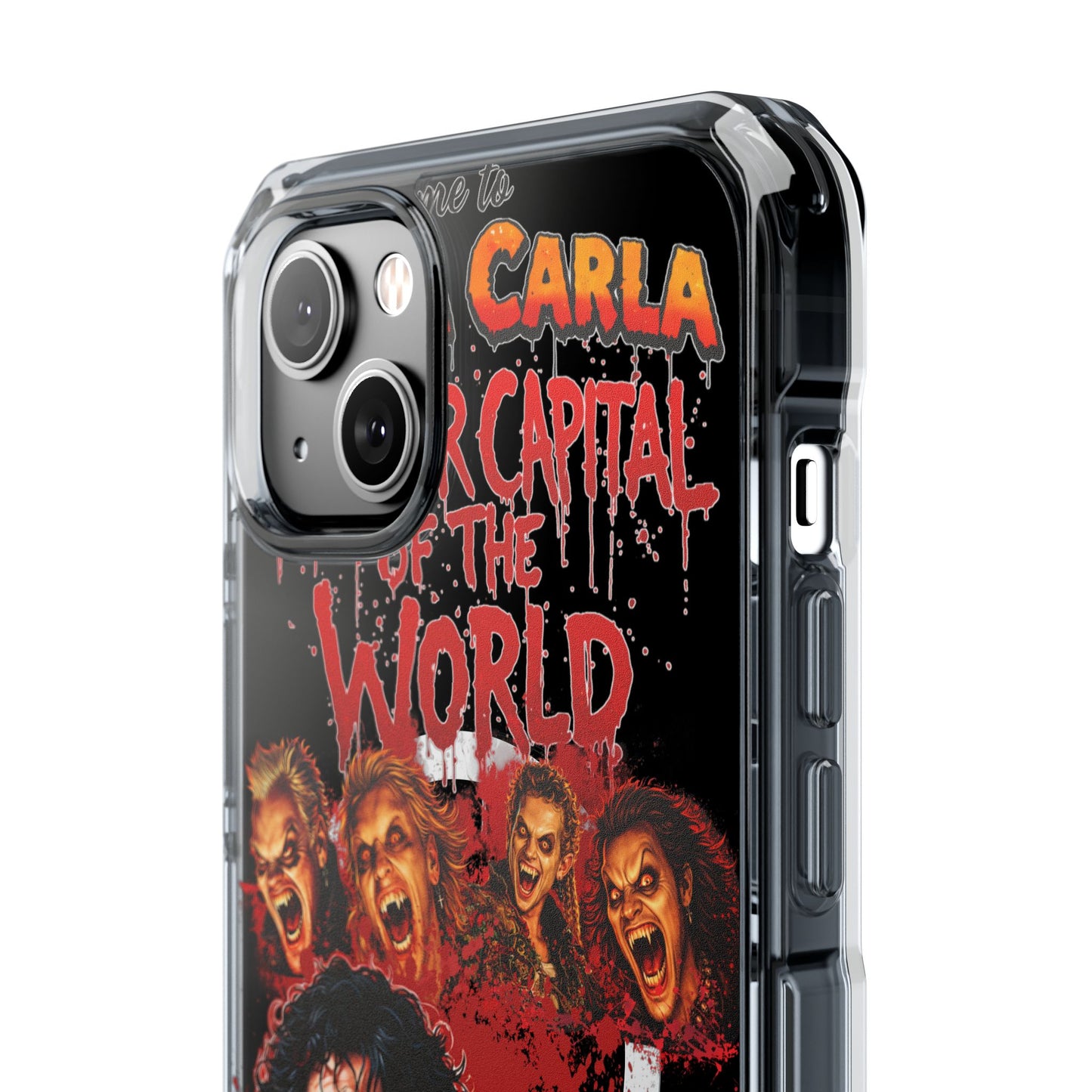The Lost Boys Clear Magnetic Phone Case – Retro Vampire Movie Collage