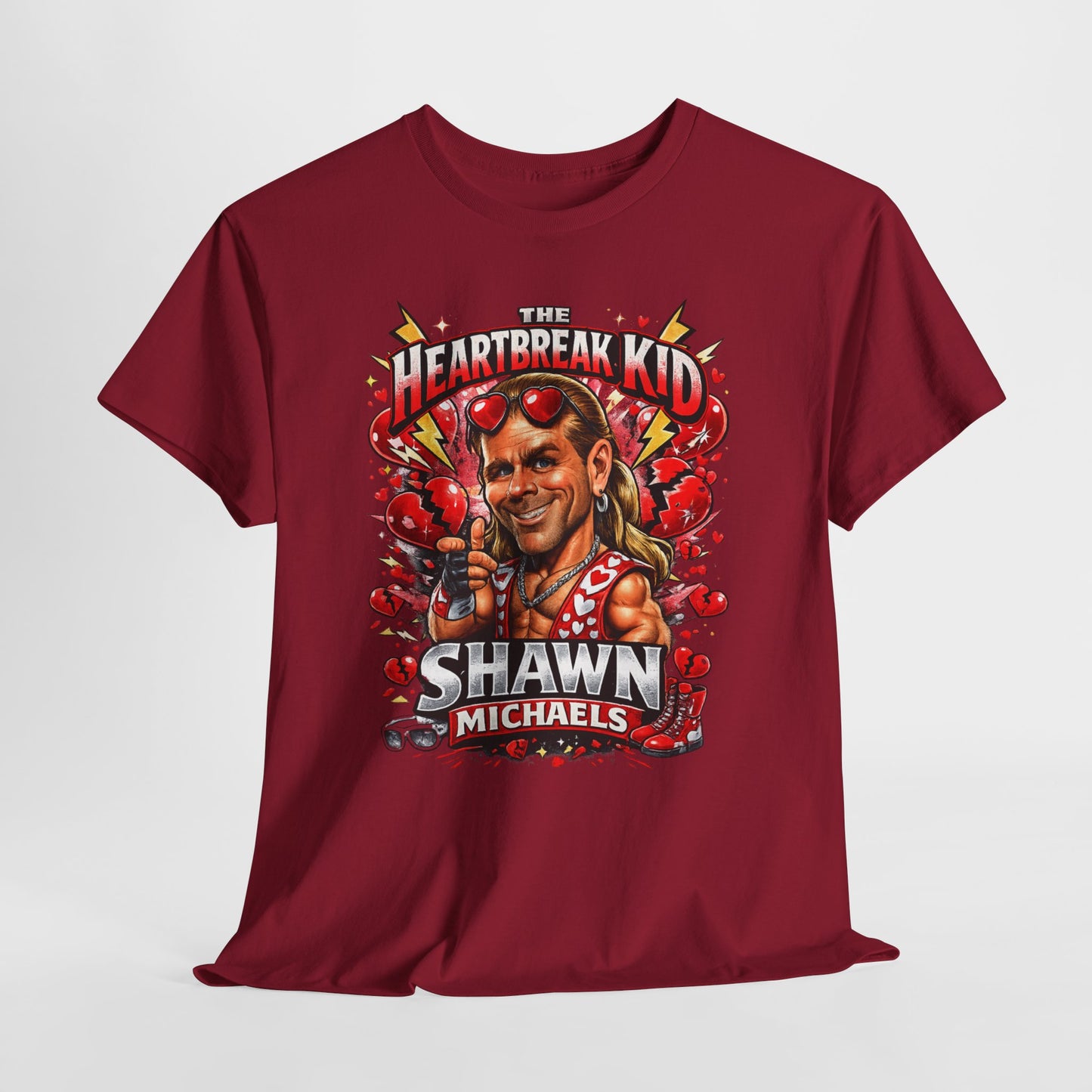 Shawn Michaels "Heartbreak Kid" Graphic Tee - Retro Wrestling Fan Shirt