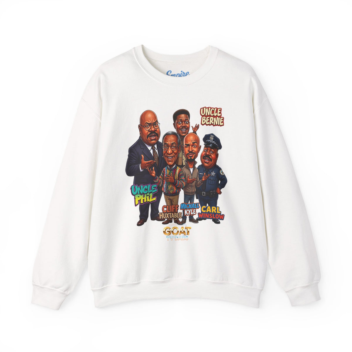 Cartoon Vintage GOAT TV Dad Crewneck Sweatshirt