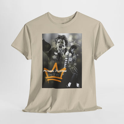 Michael Jackson Graphic Unisex Heavy Cotton Tee - Vintage Style Music Apparel