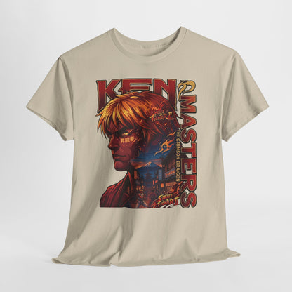 Ken Masters Portrait Tee — Retro Street Fighter Graphic T-Shirt