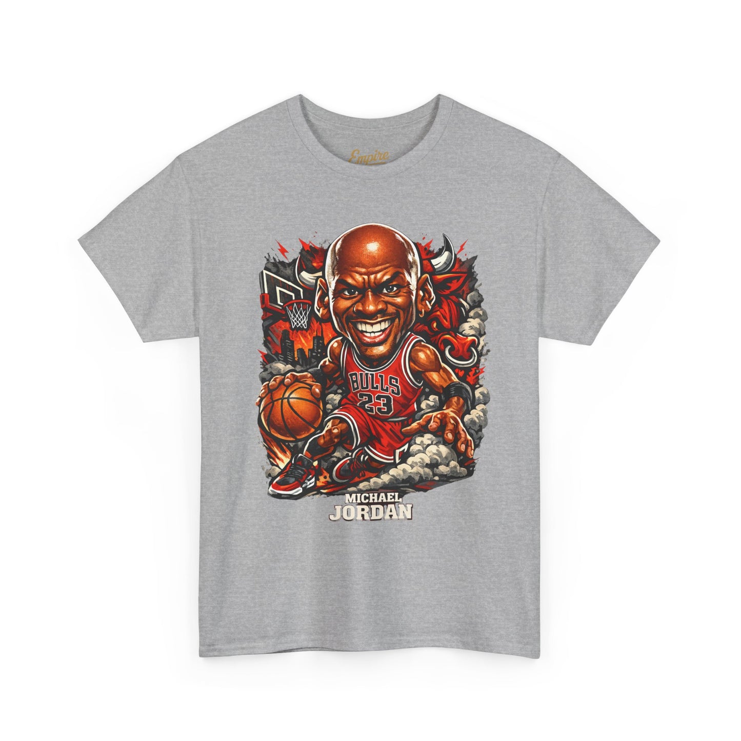 Basketball Legend T‑Shirt — 'Michael' Retro Cartoon Bulls Tee