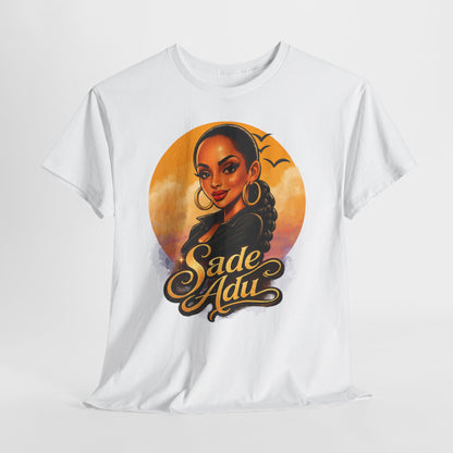 Sade Adu Portrait T-Shirt — Retro Sunset R&B Icon Tee