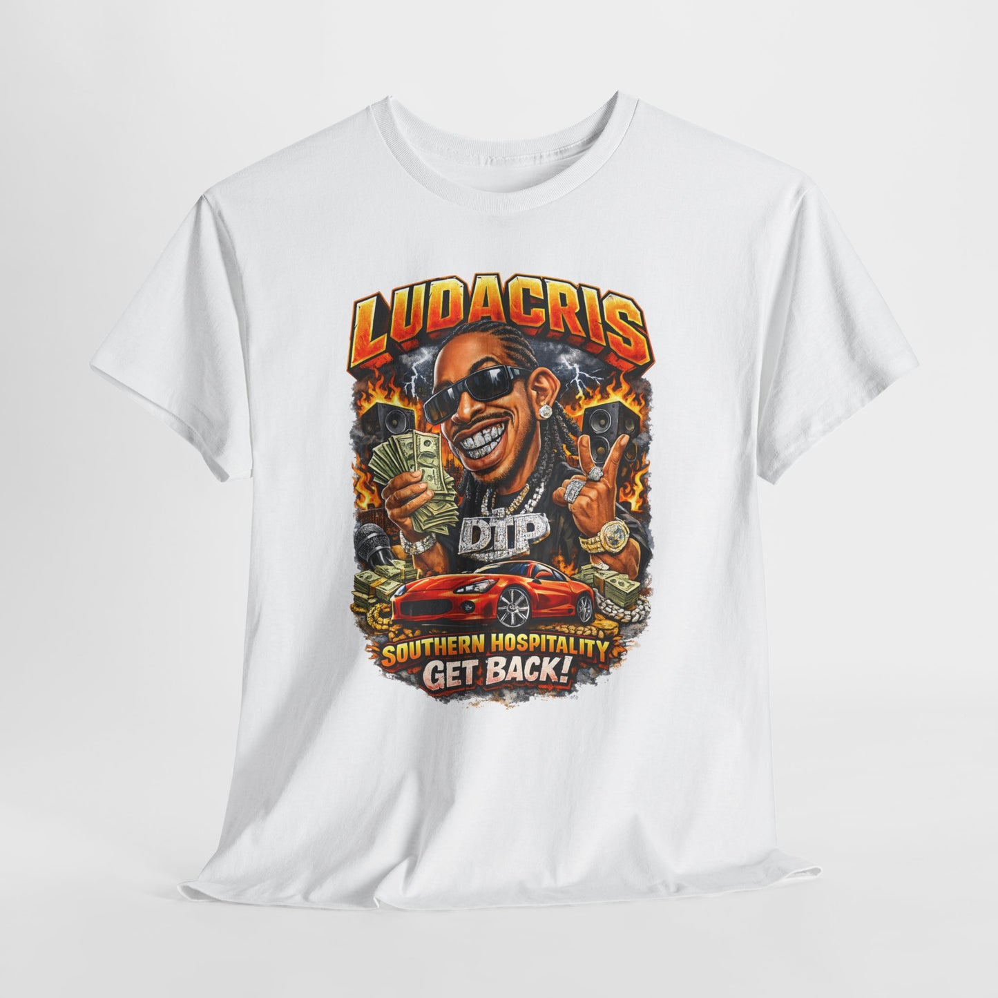 Ludacris Graphic Tee — Southern Hospitality "Get Back" Rap Tribute Shirt