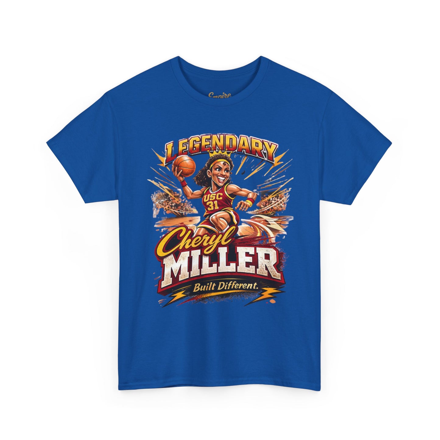Legendary Cheryl Miller Basketball T-Shirt — 4x NCAA Champion, 1984 Gold Medalist