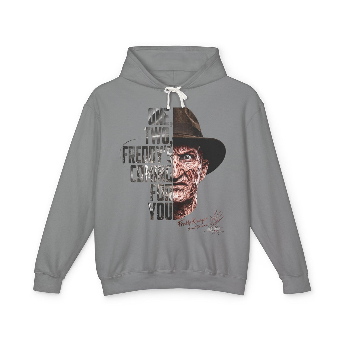 One, Two, Freddy’s Coming for You Horror Hoodie