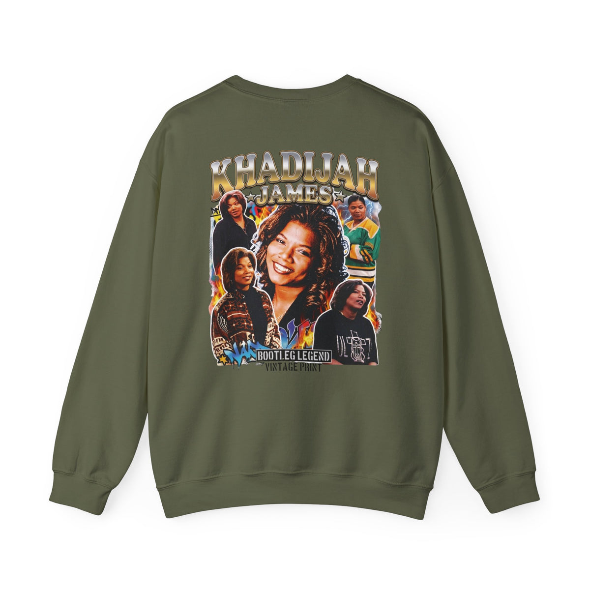 Khadijah James Vintage TV Tribute—Living Single Retro Graphic Crewneck Sweatshirt