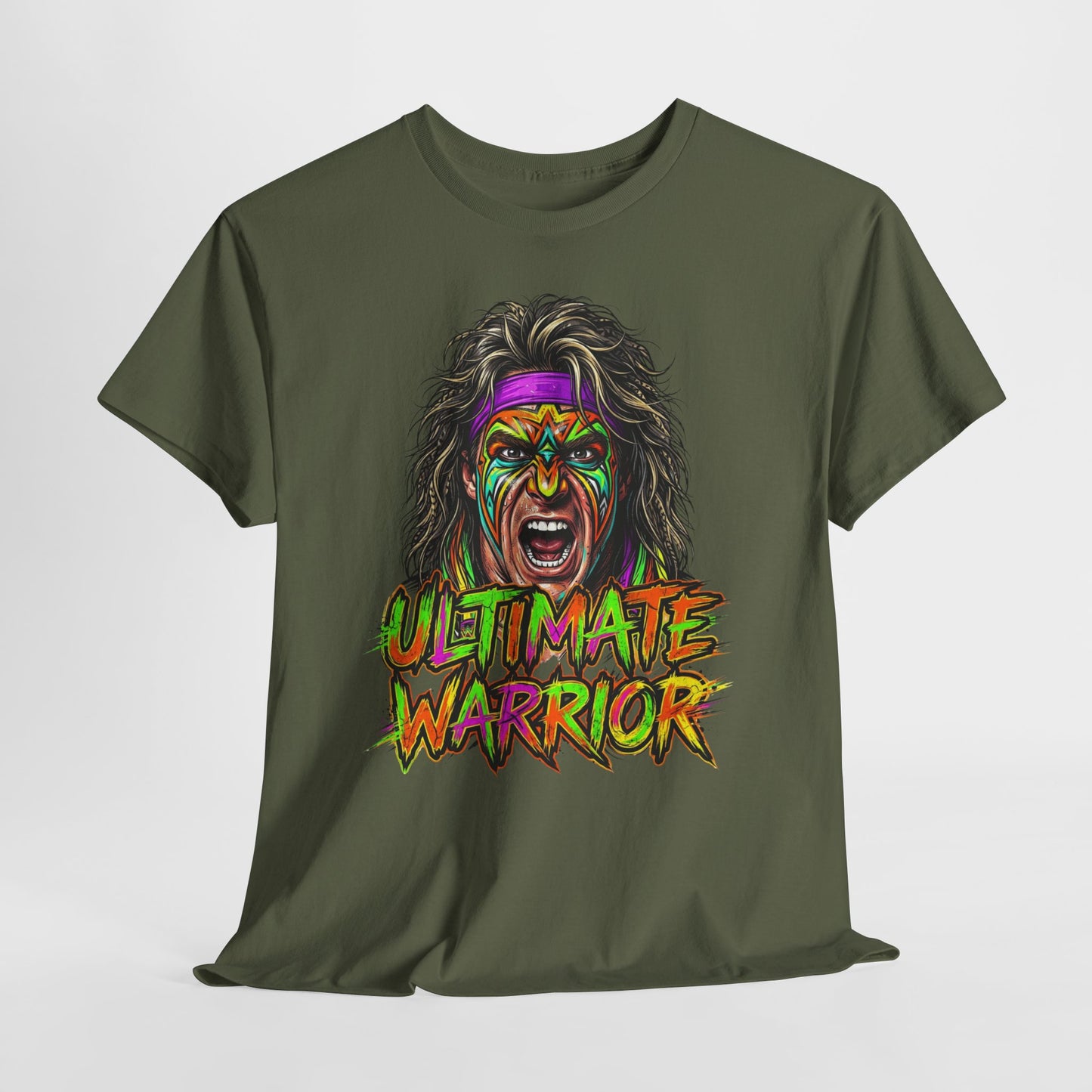 Ultimate Warrior T-Shirt — Retro Wrestling Face Paint Tee