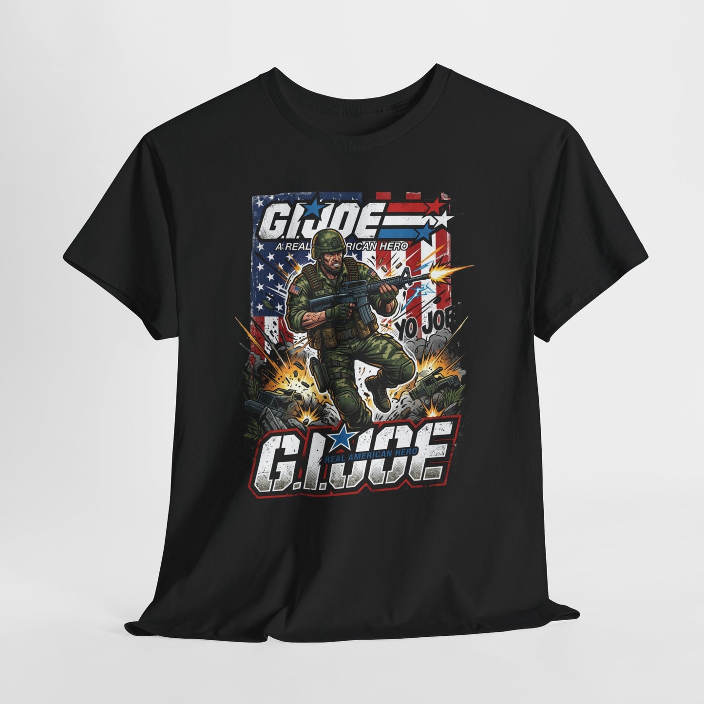 GI Joe Graphic Tee – Vintage Military Action Poster T-Shirt