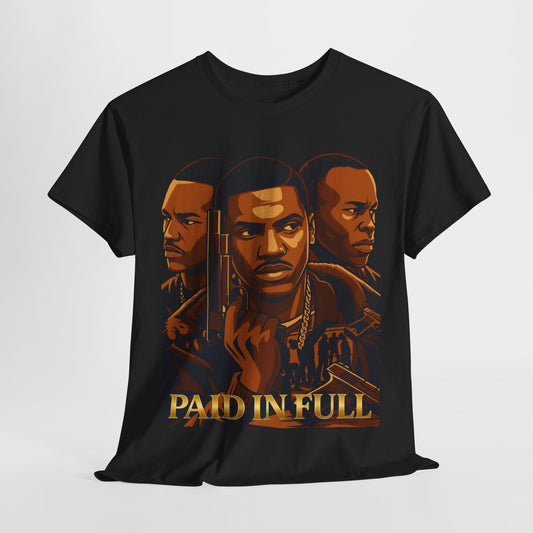 Paid In Full Graphic Tee, Hip Hop Shirt, Retro Music Apparel, Gift for Music Lovers, Unisex Cotton T-Shirt