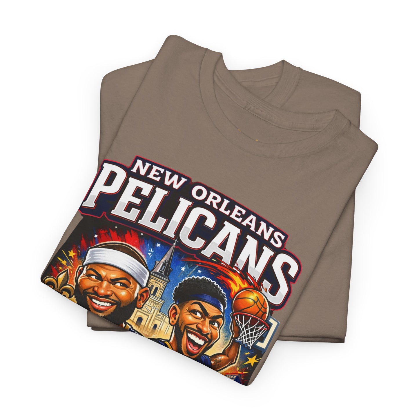 New Orleans Pelicans Basketball T‑Shirt — Boogie Cousins & Anthony Davis Graphic Tee