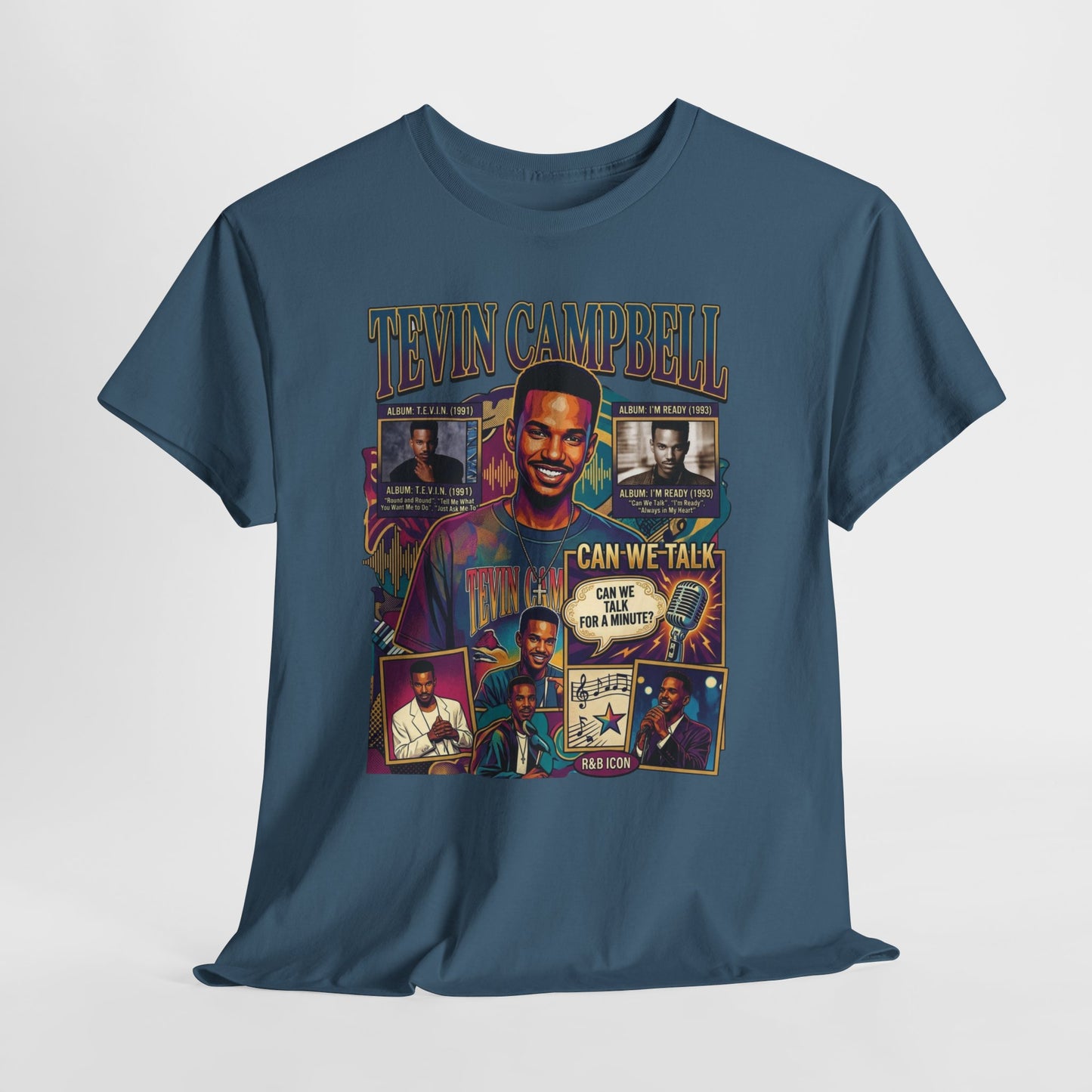 Tevin Campbell Tribute T‑Shirt — 'Can We Talk' Retro Collage Tee