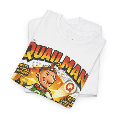 Quailman Mighty Dork T-Shirt — Retro Cartoon Graphic Tee