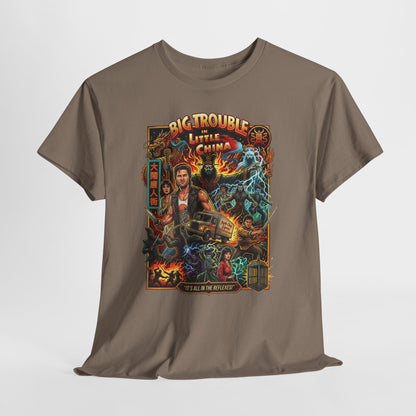Big Trouble Little China Movie Poster T-Shirt — Retro 80s Action Graphic Tee