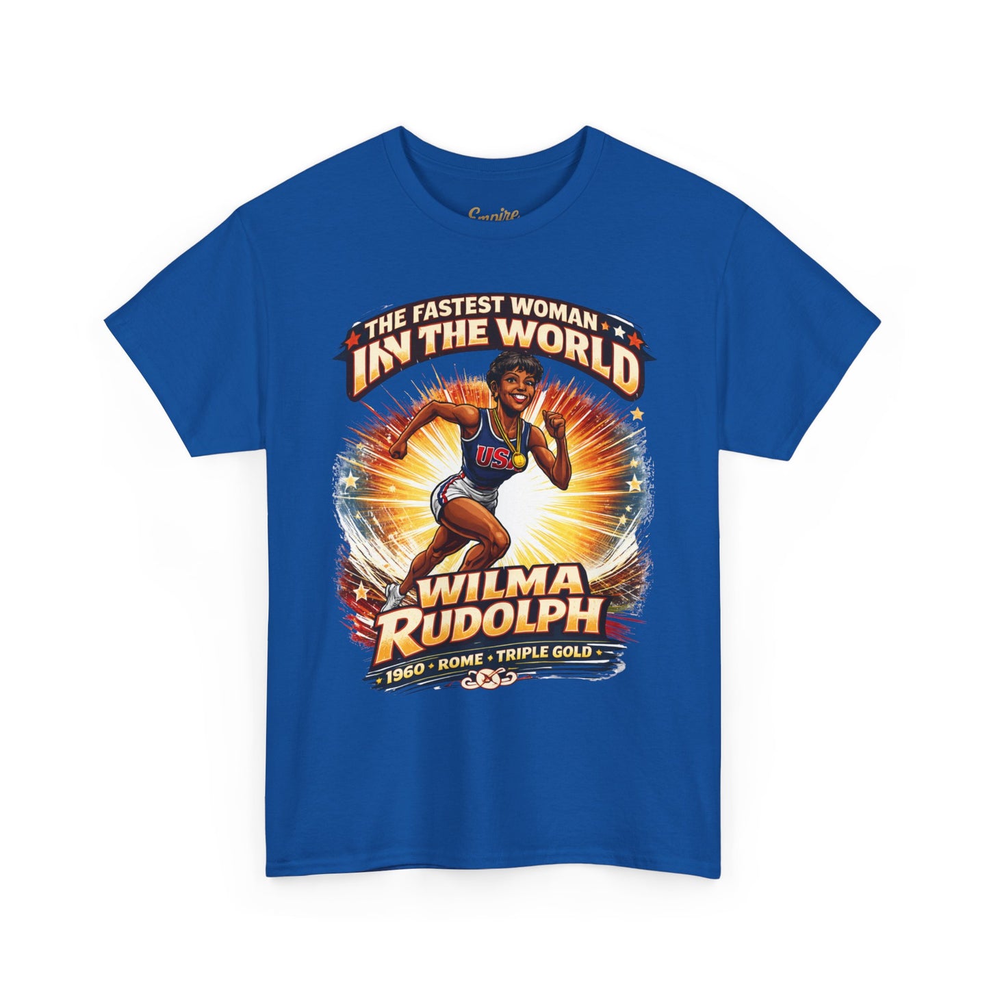 Wilma Rudolph “The Fastest Woman in the World” Graphic Tee – 1960 Rome Triple Gold Olympic Tribute Shirt