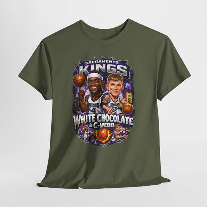 Sacramento Kings 'White Chocolate & C-Webb' Basketball Tee