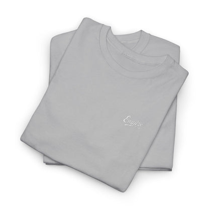 Signature Embroidered Empire White Chest Logo T-Shirt